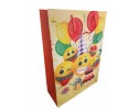 Σακούλα δώρου χάρτινη με σχέδιο Emojis 30cm x 41.5cm x 12cm