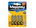 Μπαταρία Maxday άνθρακα AA στεγανή R6P 1.5V μεγάλης διάρκειας