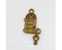 Σπιτάκι home sweet home με κλειδάκι, Μπρονζέ 1,8*0,8cm-20τεμ