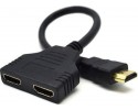 HDMI Splitter Διακλαδωτής 0.2m 1 είσοδος/2 έξοδοι
