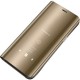 Clear View Book Θήκη Χρυσό Χρώμα για Huawei Y7 2019