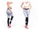 Κολάν Σπορ Fitness Training Grey Black Large LEG14