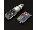 LED Λάμπα Κρύσταλλο E27 3W RGB 16 Χρωμάτων με IR Remote Control